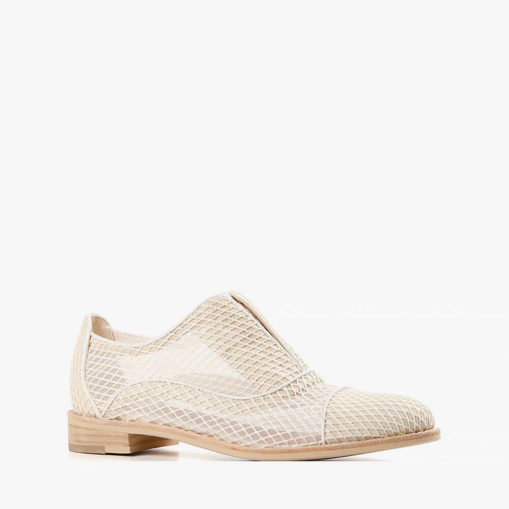 NEW ALL BLACK women's meshman loafer in ivory